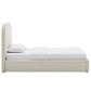 Keynote Upholstered Fabric Curved Twin Platform Bed by Modway
