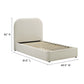 Keynote Upholstered Fabric Curved Twin Platform Bed by Modway