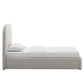 Keynote Upholstered Fabric Curved Twin Platform Bed by Modway