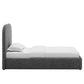 Keynote Upholstered Fabric Curved Twin Platform Bed by Modway