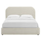 Keynote Upholstered Full Size Fabric Curved Platform Bed by Modway