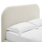Keynote Upholstered Full Size Fabric Curved Platform Bed by Modway