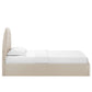 Solana Arched Performance Velvet Twin Platform Bed
