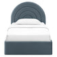Solana Arched Performance Velvet Twin Platform Bed