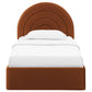 Solana Arched Performance Velvet Twin Platform Bed
