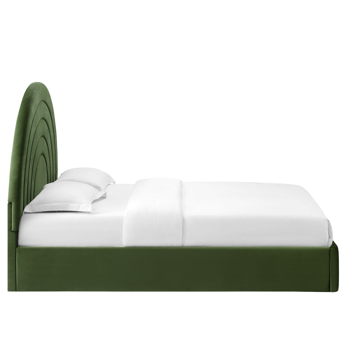 Solana Arched Performance Velvet Queen Platform Bed by Modway