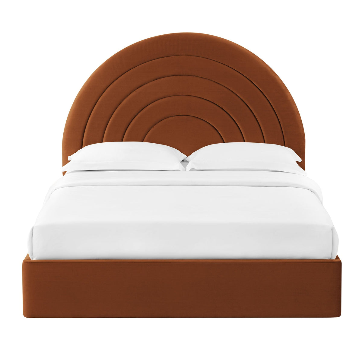 Solana Arched Performance Velvet Queen Platform Bed by Modway