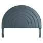 Solana Arched Performance Velvet Queen Headboard
