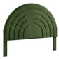 Solana Arched Performance Velvet Queen Headboard
