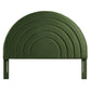 Solana Arched Performance Velvet Queen Headboard