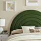 Solana Arched Performance Velvet Queen Headboard