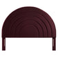Solana Arched Performance Velvet Queen Headboard