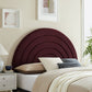 Solana Arched Performance Velvet Queen Headboard
