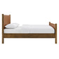 Maven Queen Size Vegan Leather Upholstered Platform Bed
