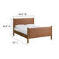 Maven Queen Size Vegan Leather Upholstered Platform Bed
