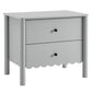 Emmeline Scalloped 2-Drawer Nightstand by Modway