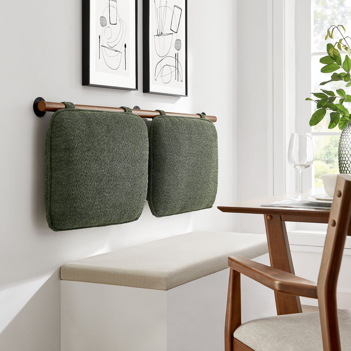 Anela Wall-Mounted Chenille Upholstered Full Headboard by Modway