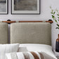 Anela Wall-Mounted Chenille Upholstered King Size Headboard