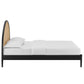 Odette Queen Arched Rattan Cane Platform Bed by Modway