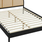 Odette Queen Arched Rattan Cane Platform Bed by Modway