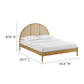 Odette Queen Arched Rattan Cane Platform Bed by Modway