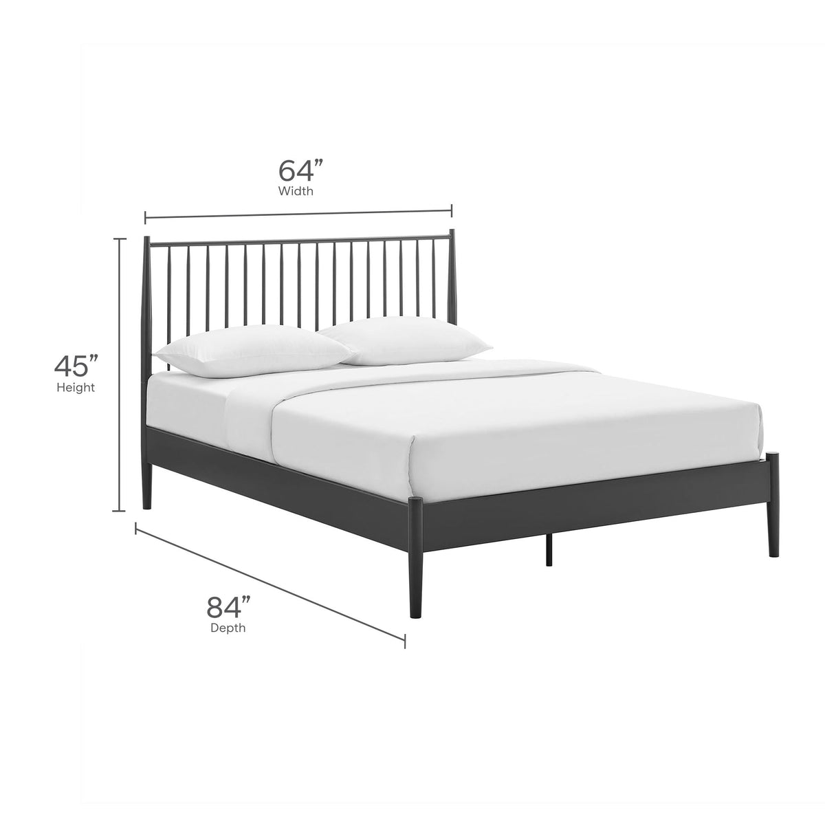 Adair Spindle Platform Bed by Modway