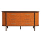 Coralie Curved 6-Drawer Vegan Leather Oval Dresser by Modway