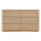 Mirae 6-Drawer Curved Dresser by Modway