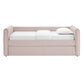 Veyla Channel Tufted Performance Velvet Twin Daybed With Trundle