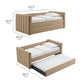 Veyla Channel Tufted Performance Velvet Twin Daybed With Trundle
