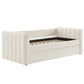 Veyla Channel Tufted Boucle Twin Daybed with Trundle by Modway