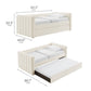 Veyla Channel Tufted Boucle Twin Daybed with Trundle by Modway