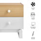 Nolia 2-Drawer Color Block Nightstand by Modway