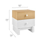 Nolia 2-Drawer Color Block Nightstand by Modway