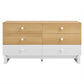Nolia 6-Drawer Color Block Dresser by Modway
