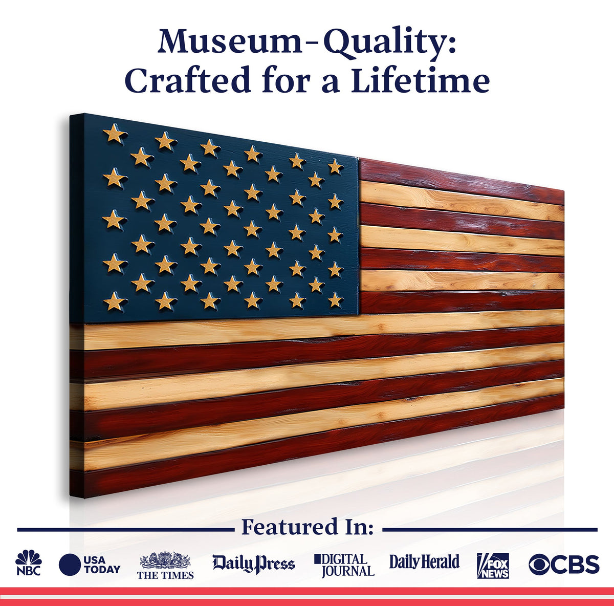 Old Glory American Flag Wall Art II
