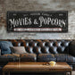 Personalized Movies & Popcorn Sign II
