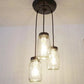 Mason Jar CHANDELIER Pendant Light Trio