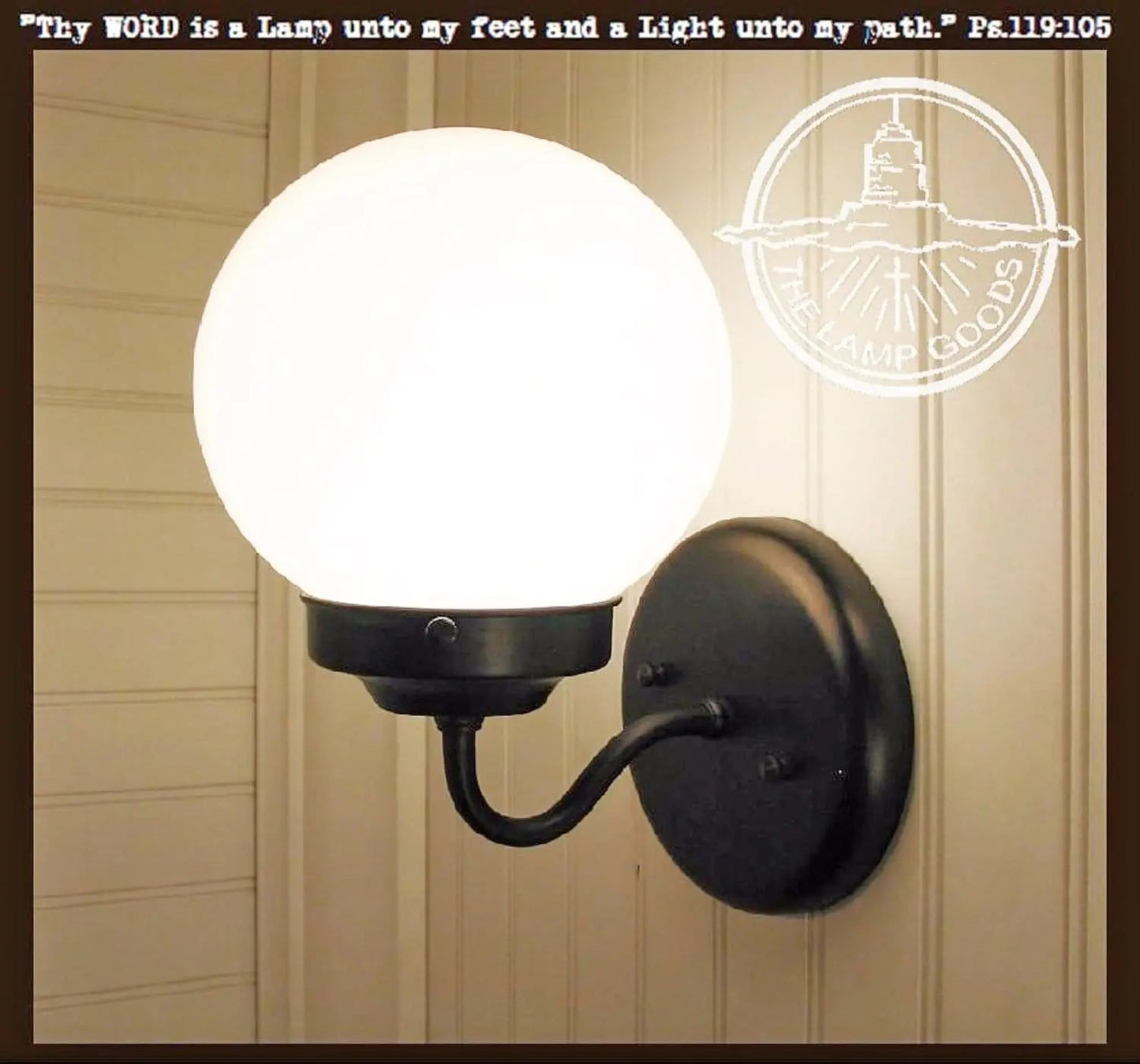 Milk Glass Globe Wall Sconce Light Fixture | 6"