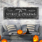 Black Cat’s Spirits & Charms Bar Halloween Sign - view 2