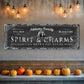 Black Cat’s Spirits & Charms Bar Halloween Sign - view 3