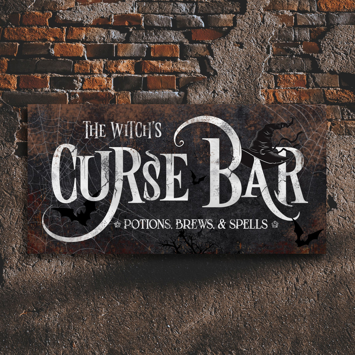 The Witch's Curse Bar Halloween Sign III - view 3