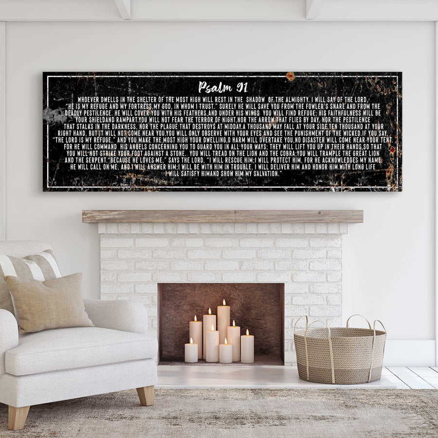 Psalm 91 - He Is My Refuge Sign II