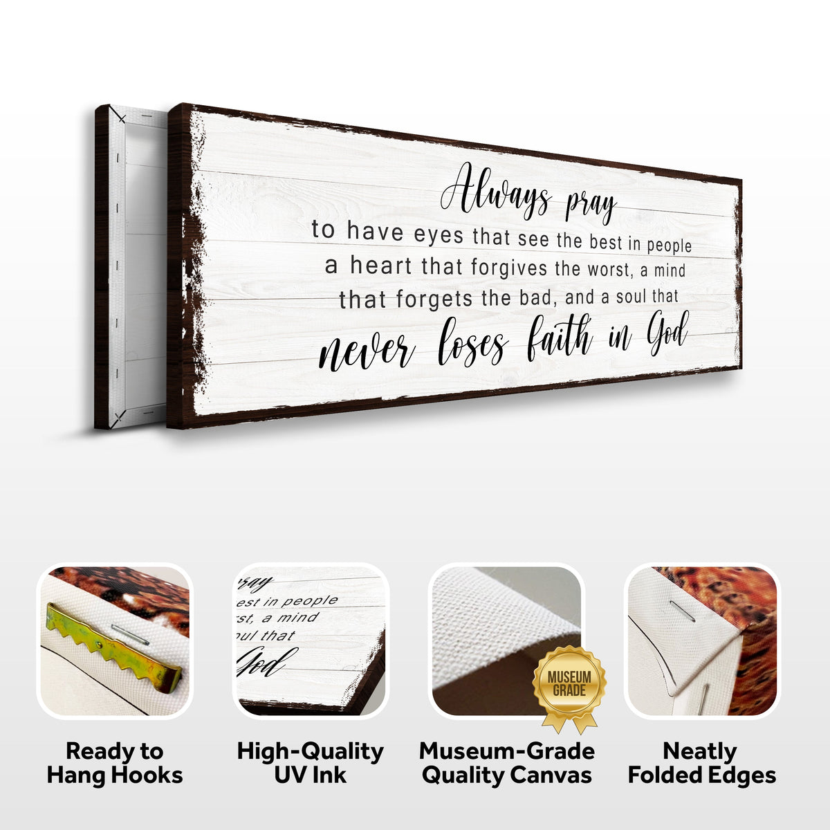 Never Lose Faith In God Sign