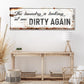 Dirty Laundry Sign