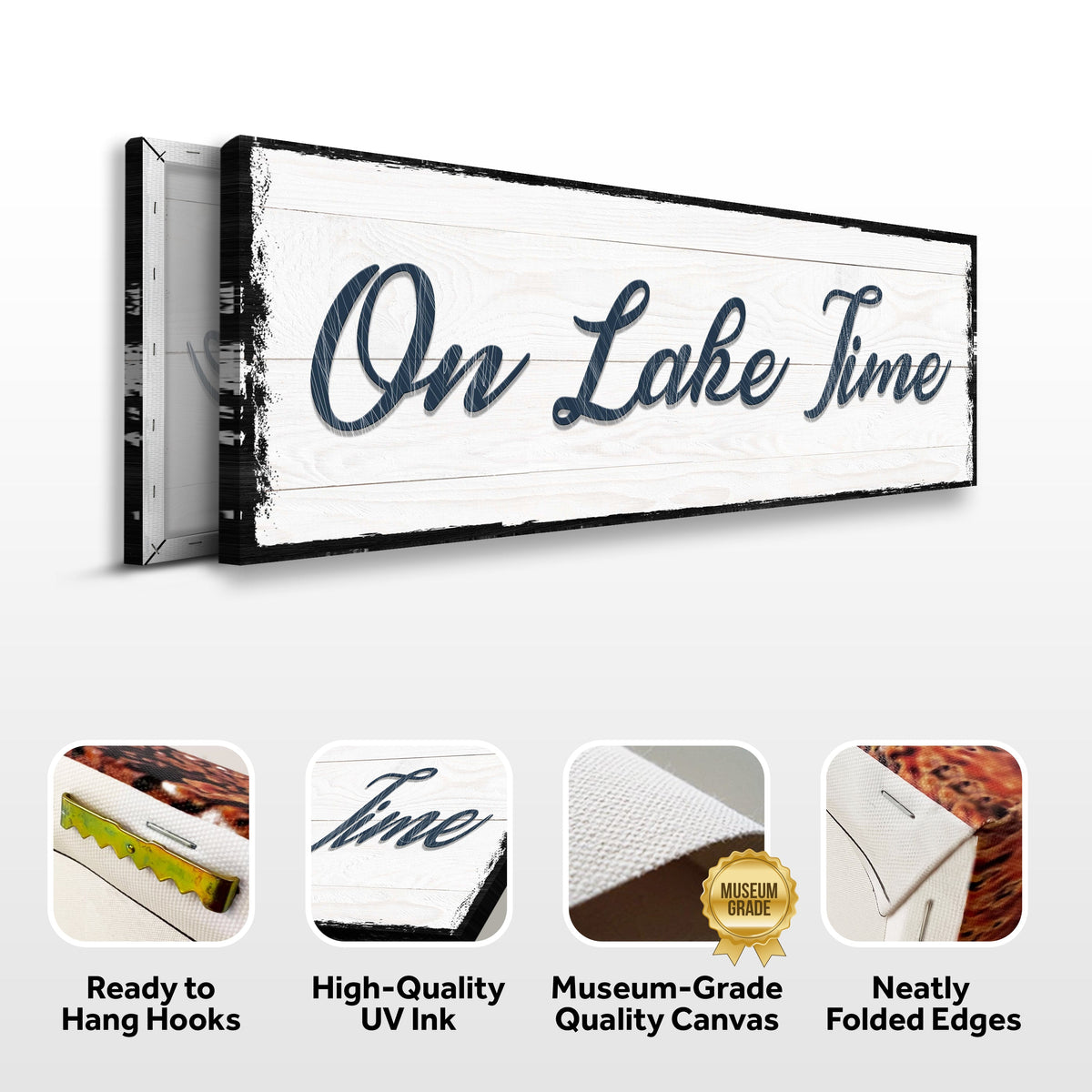 On Lake Time Sign