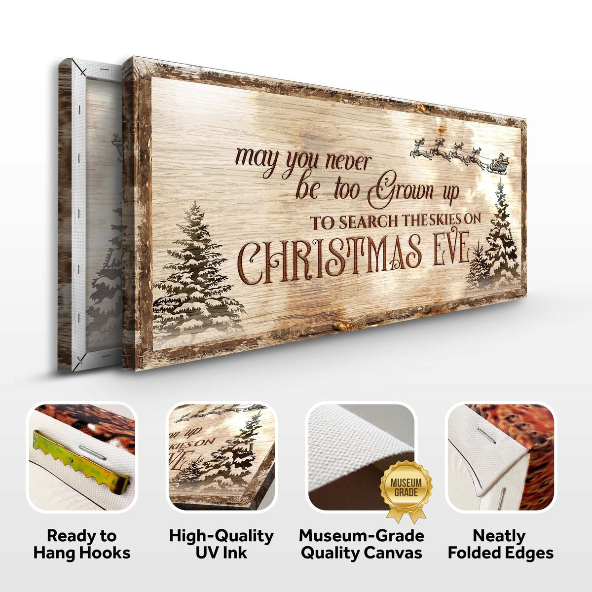 Christmas Eve Farmhouse Sign - view 4
