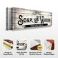 Fresh Soap And Water Family Bathroom Sign