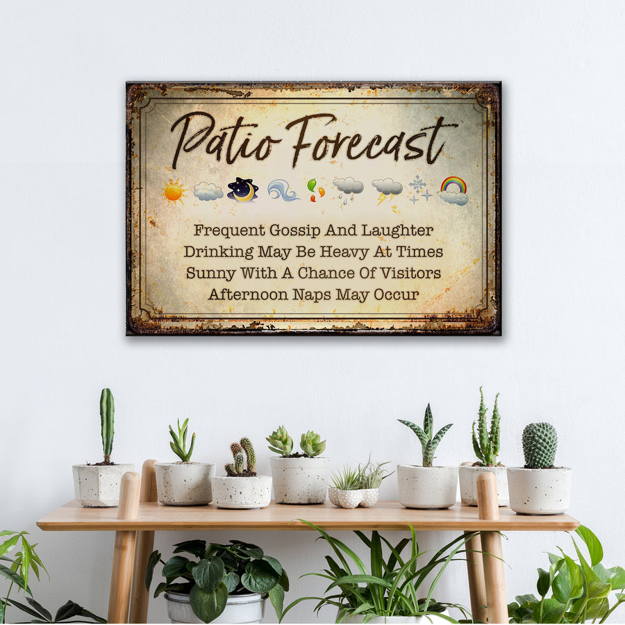 Patio Forecast Sign