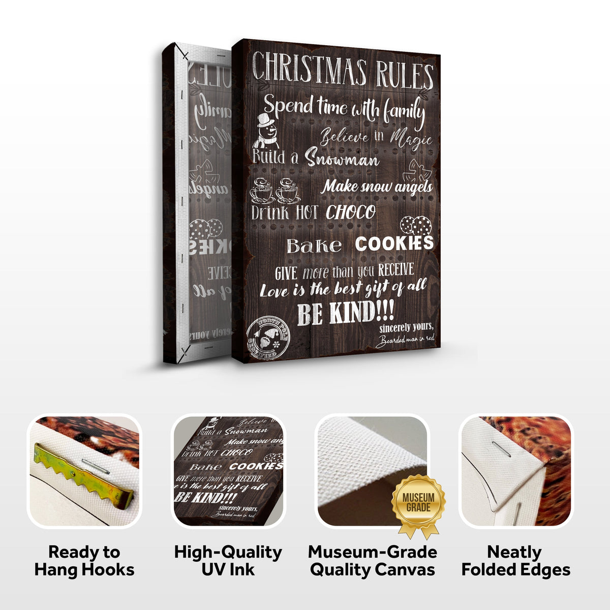 Christmas Rules Sign - view 4